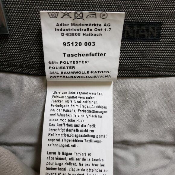 Bexleys Man Pants Sz 34x32 Rhoen Brown 34x32 Flat Straight Stretch Casual Office - Picture 11 of 11